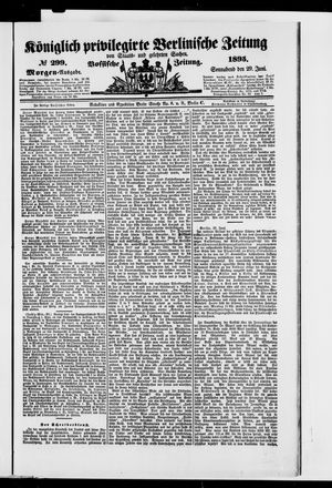 Königlich privilegirte Berlinische Zeitung von Staats- und gelehrten Sachen vom 29.06.1895