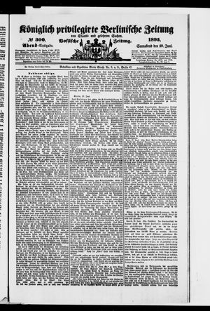 Königlich privilegirte Berlinische Zeitung von Staats- und gelehrten Sachen vom 29.06.1895