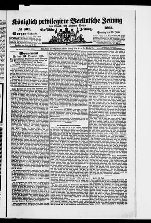 Königlich privilegirte Berlinische Zeitung von Staats- und gelehrten Sachen vom 30.06.1895
