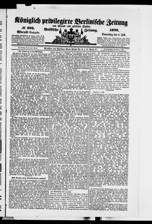 Königlich privilegirte Berlinische Zeitung von Staats- und gelehrten Sachen vom 04.07.1895