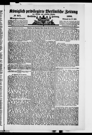 Königlich privilegirte Berlinische Zeitung von Staats- und gelehrten Sachen vom 10.07.1895