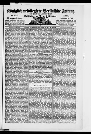 Königlich privilegirte Berlinische Zeitung von Staats- und gelehrten Sachen vom 16.07.1895