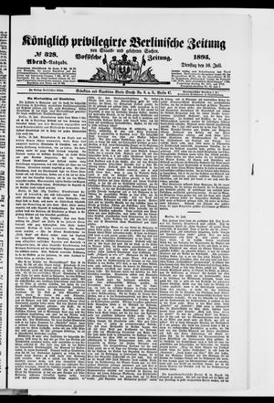 Königlich privilegirte Berlinische Zeitung von Staats- und gelehrten Sachen vom 16.07.1895