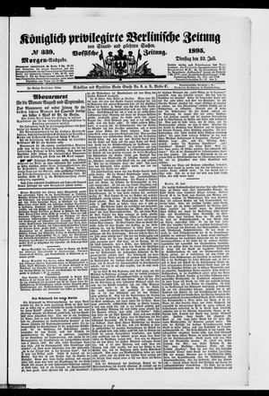 Königlich privilegirte Berlinische Zeitung von Staats- und gelehrten Sachen vom 23.07.1895