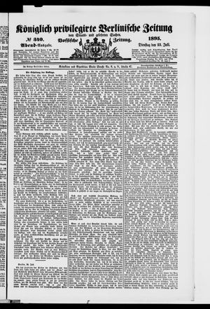 Königlich privilegirte Berlinische Zeitung von Staats- und gelehrten Sachen vom 23.07.1895