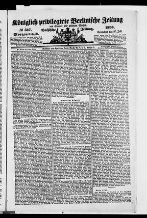 Königlich privilegirte Berlinische Zeitung von Staats- und gelehrten Sachen vom 27.07.1895