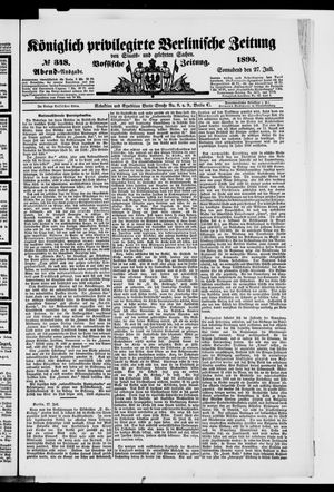 Königlich privilegirte Berlinische Zeitung von Staats- und gelehrten Sachen vom 27.07.1895