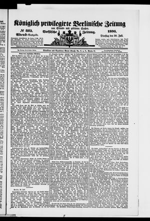 Königlich privilegirte Berlinische Zeitung von Staats- und gelehrten Sachen vom 30.07.1895