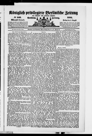 Königlich privilegirte Berlinische Zeitung von Staats- und gelehrten Sachen vom 02.08.1895