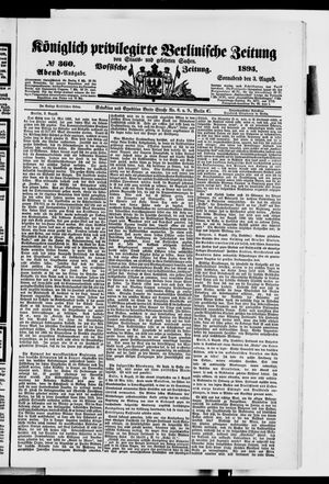 Königlich privilegirte Berlinische Zeitung von Staats- und gelehrten Sachen vom 03.08.1895