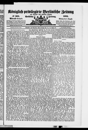Königlich privilegirte Berlinische Zeitung von Staats- und gelehrten Sachen vom 05.08.1895