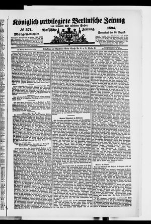 Königlich privilegirte Berlinische Zeitung von Staats- und gelehrten Sachen vom 10.08.1895