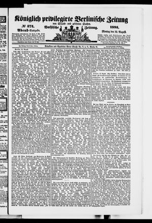 Königlich privilegirte Berlinische Zeitung von Staats- und gelehrten Sachen vom 12.08.1895