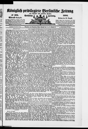 Königlich privilegirte Berlinische Zeitung von Staats- und gelehrten Sachen on Aug 23, 1895