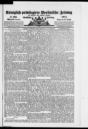 Königlich privilegirte Berlinische Zeitung von Staats- und gelehrten Sachen vom 30.08.1895