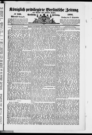 Königlich privilegirte Berlinische Zeitung von Staats- und gelehrten Sachen vom 17.09.1895