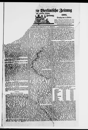 Königlich privilegirte Berlinische Zeitung von Staats- und gelehrten Sachen vom 01.10.1895