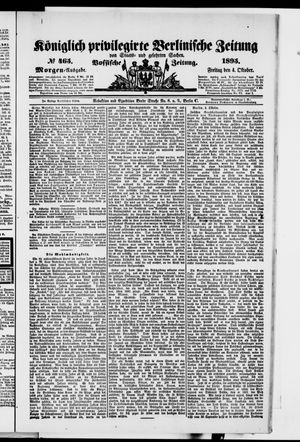 Königlich privilegirte Berlinische Zeitung von Staats- und gelehrten Sachen vom 04.10.1895