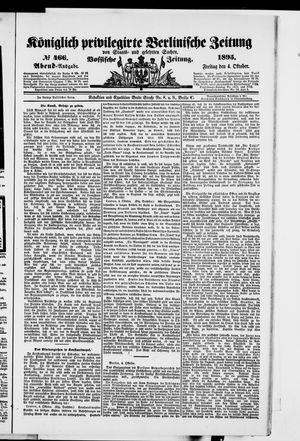 Königlich privilegirte Berlinische Zeitung von Staats- und gelehrten Sachen vom 04.10.1895