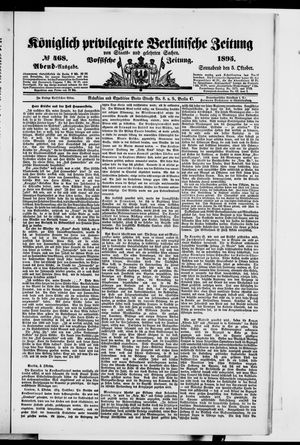 Königlich privilegirte Berlinische Zeitung von Staats- und gelehrten Sachen vom 05.10.1895