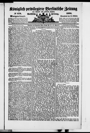Königlich privilegirte Berlinische Zeitung von Staats- und gelehrten Sachen vom 12.10.1895
