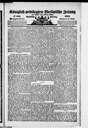 Königlich privilegirte Berlinische Zeitung von Staats- und gelehrten Sachen vom 20.10.1895