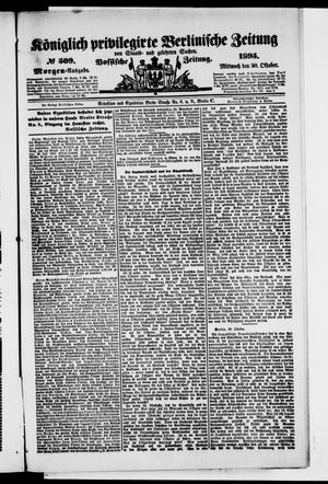 Königlich privilegirte Berlinische Zeitung von Staats- und gelehrten Sachen vom 30.10.1895