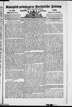 Königlich privilegirte Berlinische Zeitung von Staats- und gelehrten Sachen vom 15.11.1895