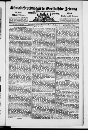 Königlich privilegirte Berlinische Zeitung von Staats- und gelehrten Sachen vom 26.11.1895