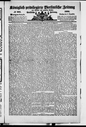Königlich privilegirte Berlinische Zeitung von Staats- und gelehrten Sachen vom 03.12.1895