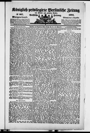 Königlich privilegirte Berlinische Zeitung von Staats- und gelehrten Sachen on Dec 4, 1895