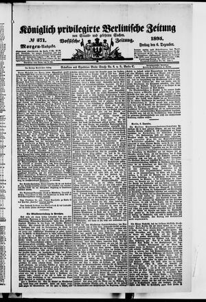 Königlich privilegirte Berlinische Zeitung von Staats- und gelehrten Sachen vom 06.12.1895