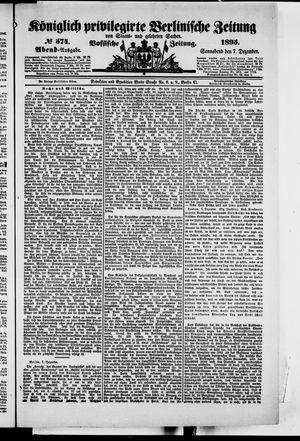 Königlich privilegirte Berlinische Zeitung von Staats- und gelehrten Sachen on Dec 7, 1895