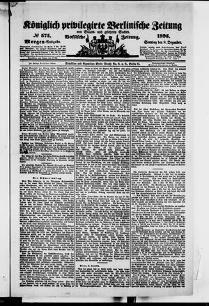 Königlich privilegirte Berlinische Zeitung von Staats- und gelehrten Sachen on Dec 8, 1895