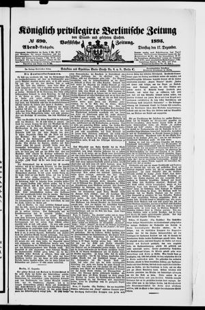 Königlich privilegirte Berlinische Zeitung von Staats- und gelehrten Sachen vom 17.12.1895