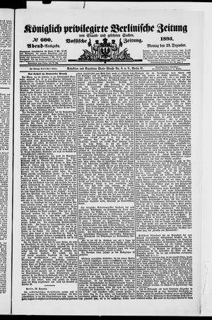 Königlich privilegirte Berlinische Zeitung von Staats- und gelehrten Sachen vom 23.12.1895