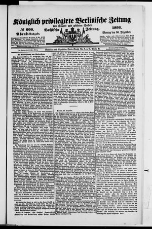 Königlich privilegirte Berlinische Zeitung von Staats- und gelehrten Sachen vom 30.12.1895