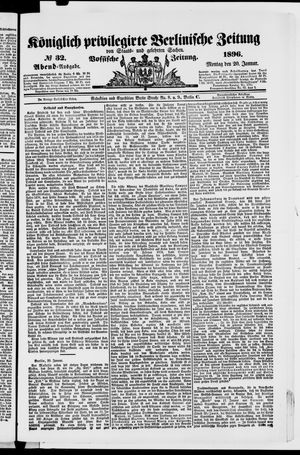 Königlich privilegirte Berlinische Zeitung von Staats- und gelehrten Sachen on Jan 20, 1896