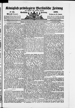 Königlich privilegirte Berlinische Zeitung von Staats- und gelehrten Sachen vom 28.01.1896