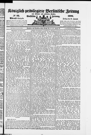 Königlich privilegirte Berlinische Zeitung von Staats- und gelehrten Sachen on Jan 31, 1896