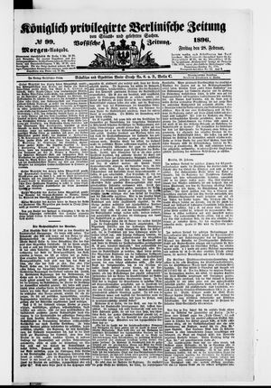 Königlich privilegirte Berlinische Zeitung von Staats- und gelehrten Sachen on Feb 28, 1896