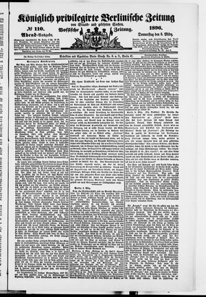 Königlich privilegirte Berlinische Zeitung von Staats- und gelehrten Sachen on Mar 5, 1896