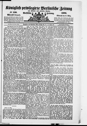 Königlich privilegirte Berlinische Zeitung von Staats- und gelehrten Sachen vom 11.03.1896