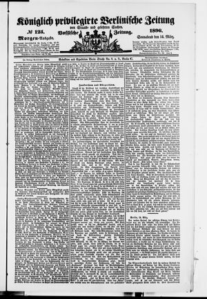 Königlich privilegirte Berlinische Zeitung von Staats- und gelehrten Sachen vom 14.03.1896