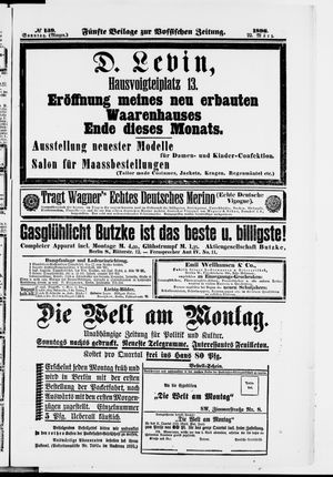 Königlich privilegirte Berlinische Zeitung von Staats- und gelehrten Sachen vom 22.03.1896
