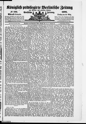 Königlich privilegirte Berlinische Zeitung von Staats- und gelehrten Sachen vom 24.03.1896