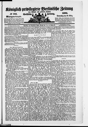 Königlich privilegirte Berlinische Zeitung von Staats- und gelehrten Sachen on Mar 26, 1896
