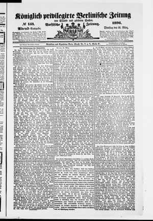 Königlich privilegirte Berlinische Zeitung von Staats- und gelehrten Sachen on Mar 31, 1896