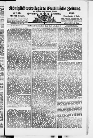 Königlich privilegirte Berlinische Zeitung von Staats- und gelehrten Sachen vom 09.04.1896