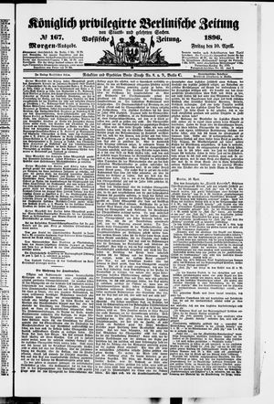 Königlich privilegirte Berlinische Zeitung von Staats- und gelehrten Sachen on Apr 10, 1896